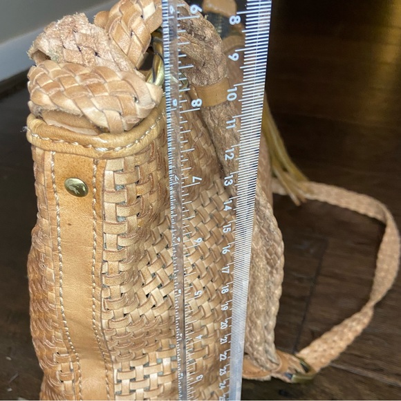 Patricia Nash Castelli Woven Leather Crossbody Shoulder Bag - Picture 10 of 11